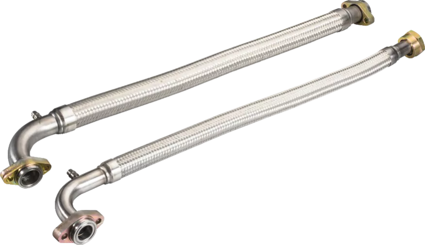 Automotive air conditioner metallic hose